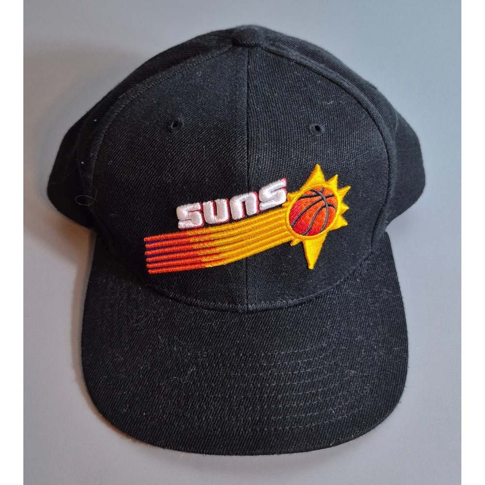 Phoenix Suns Mens Mitchell & Ness Snap-Back Cap Hat Black One Size